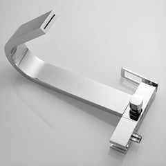 Stylish faucet with gooseneck spout