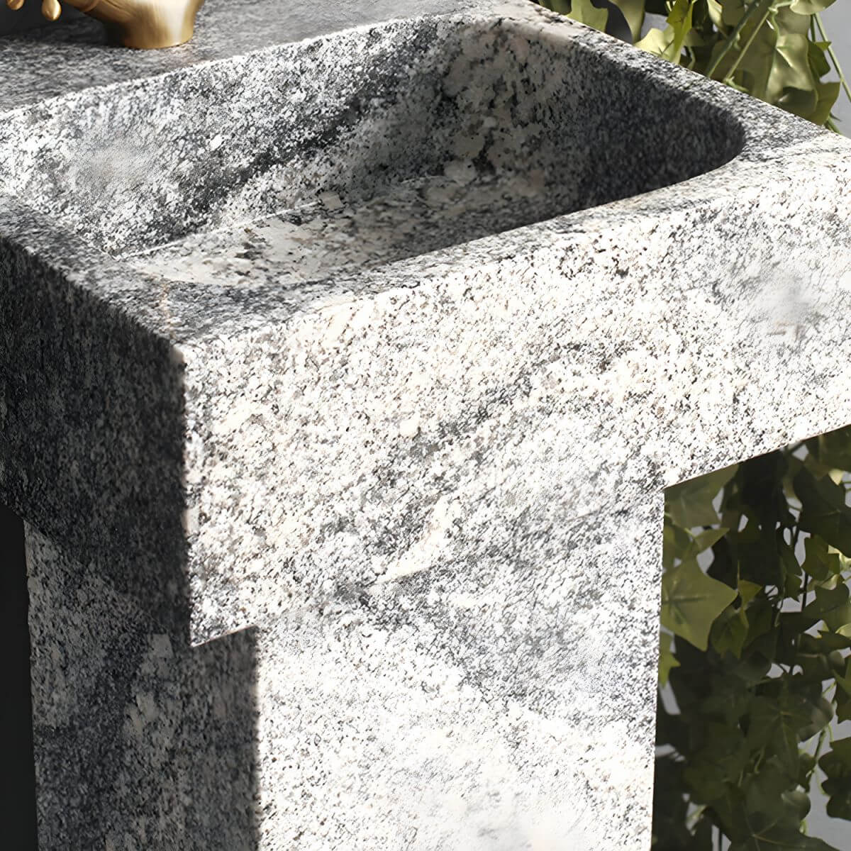 stylish grey marble sink for contemporary home