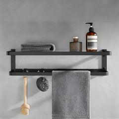 Sleek metal towel bars