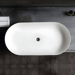 Pop-up drain feature of the ceramic sink