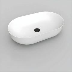 Vessel sink in a stylishly designed bathroom