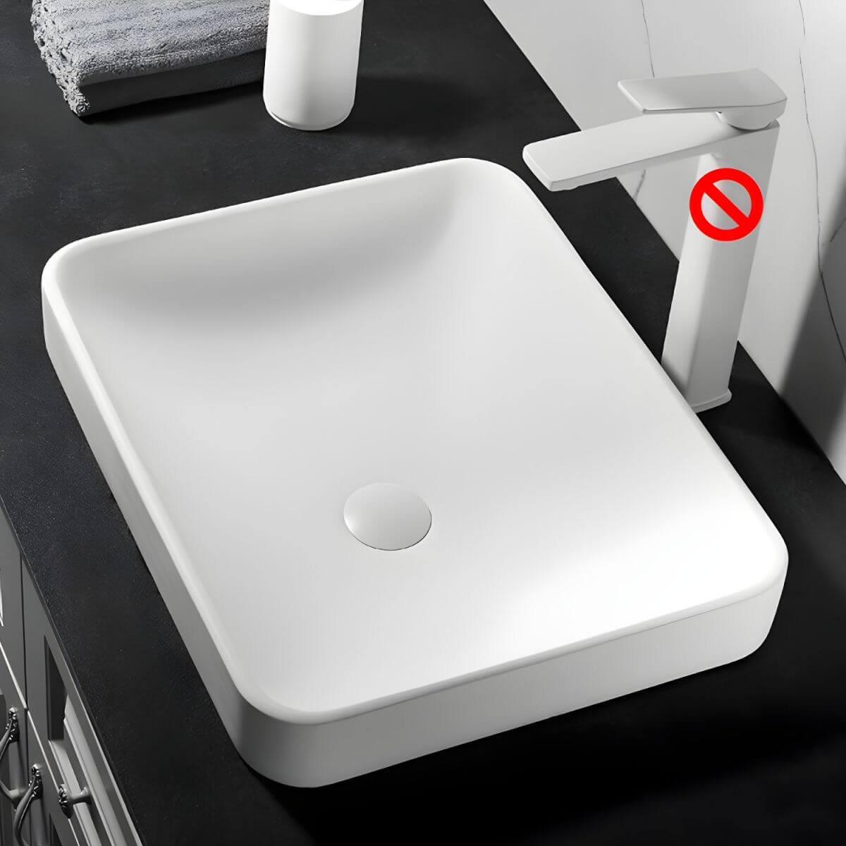 Sleek Modern Vessel Sink with Minimalist Design