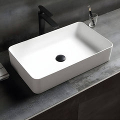 Ceramic Vessel Sink with Pop-up Drain