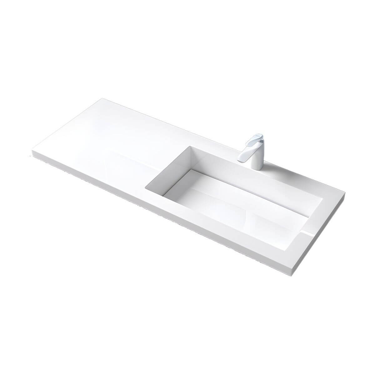 Bright White Finish Drop-In Sink