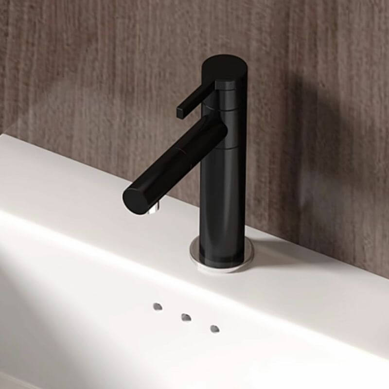 Elegant Black Vitreous China Bathroom Sink