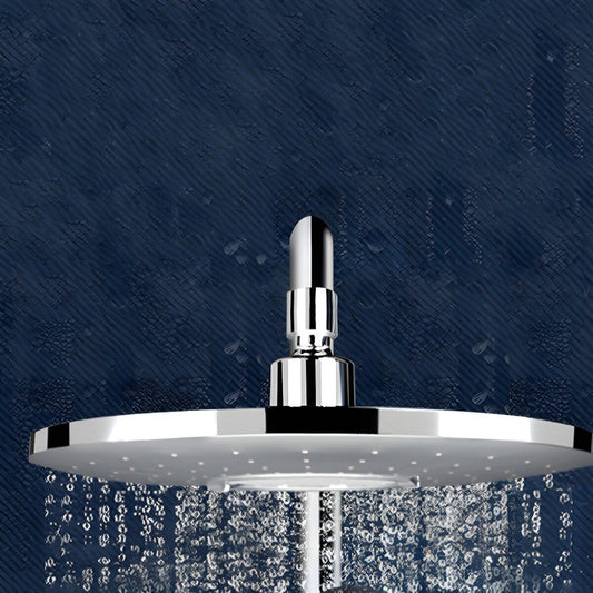 Light gray fixed shower head