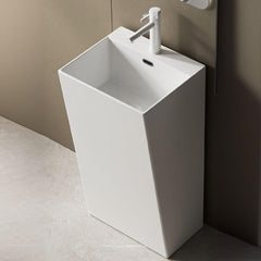 Rectangular bathroom sink design