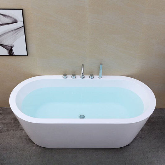 Modern bathtub with roll top design