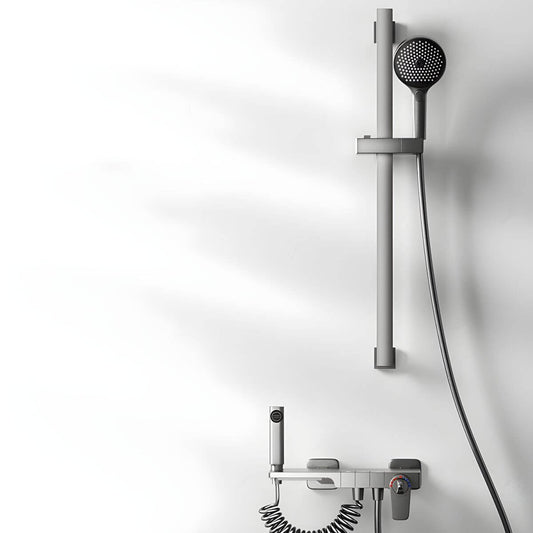 Modern wall-mounted bathtub spout in white