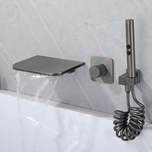 Modern bathtub spout with waterfall faucet