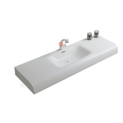 Minimalist rectangular sink