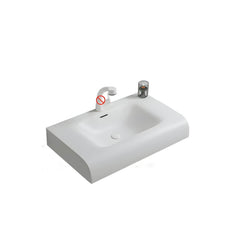 Rectangular-shaped bathroom sink