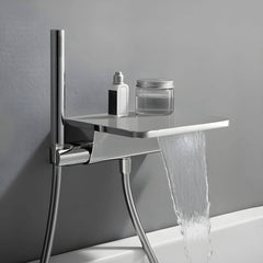 modern bathtub spout with waterfall faucet