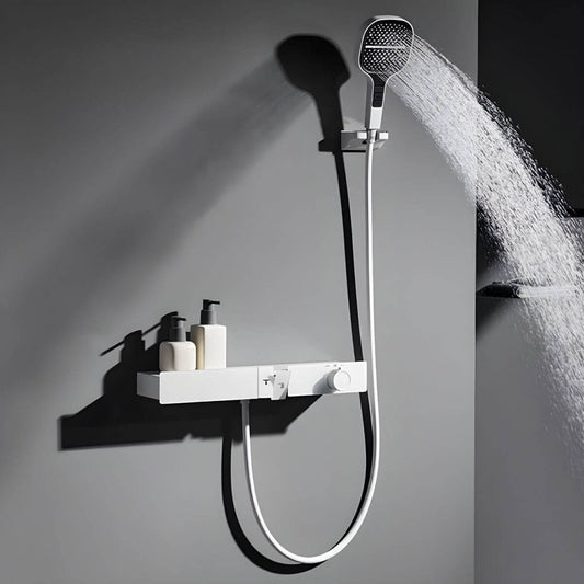 Chrome copper bathtub faucet