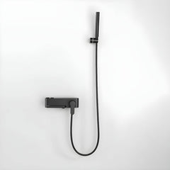 modern wall-mounted copper bathtub spout gun grey