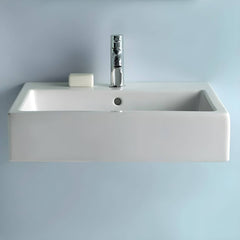 sleek white ceramic sink