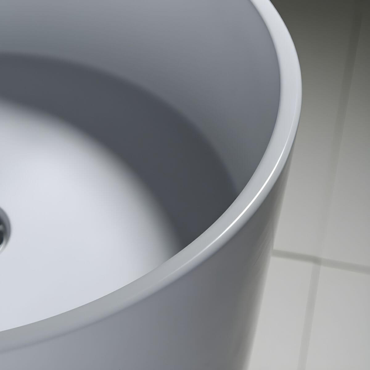 bathroom featuring modern white sink