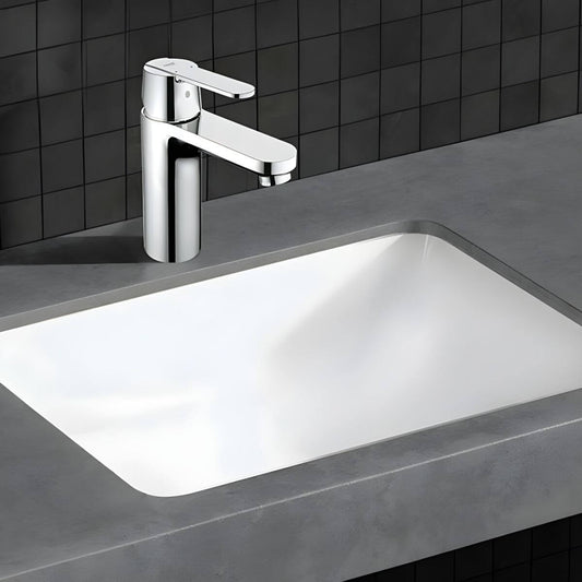 modern white ceramic undermount sink