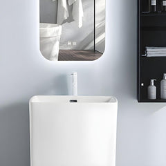 Easy-to-install pedestal sink for modern bathrooms