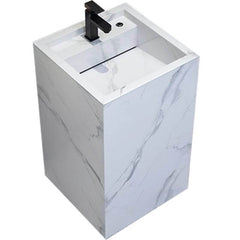 Blue Modern Bathroom Sink Pedestal