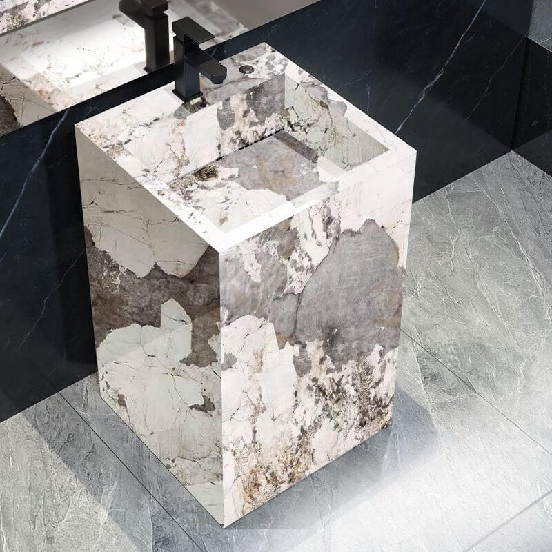 High-quality Marble Sink in Champagne Gold