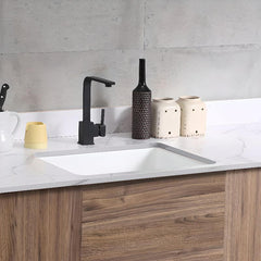 Modern ceramic sink with grid drain