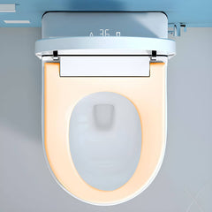 Vitreous china wall mount bidet