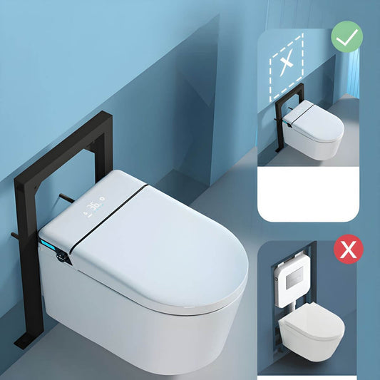 Vitreous china wall mount bidet