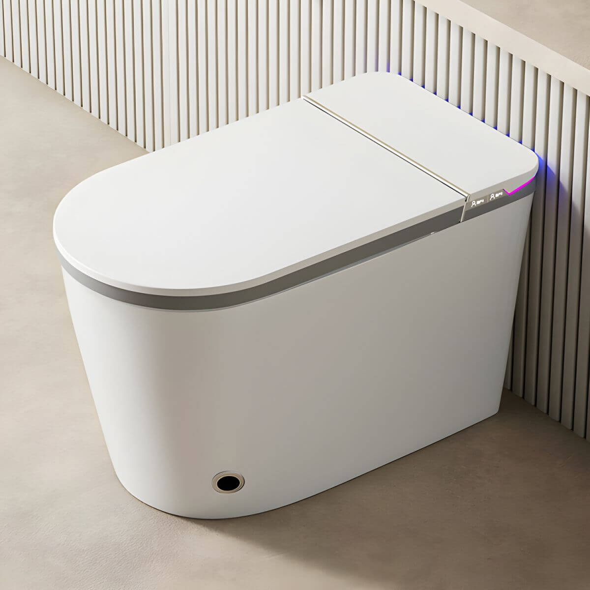 Elongated bidet with heated seat