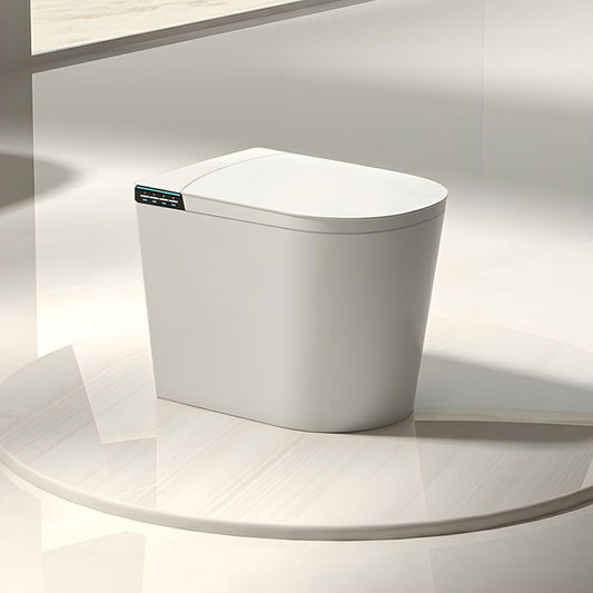 Night lighting bidet in white finish