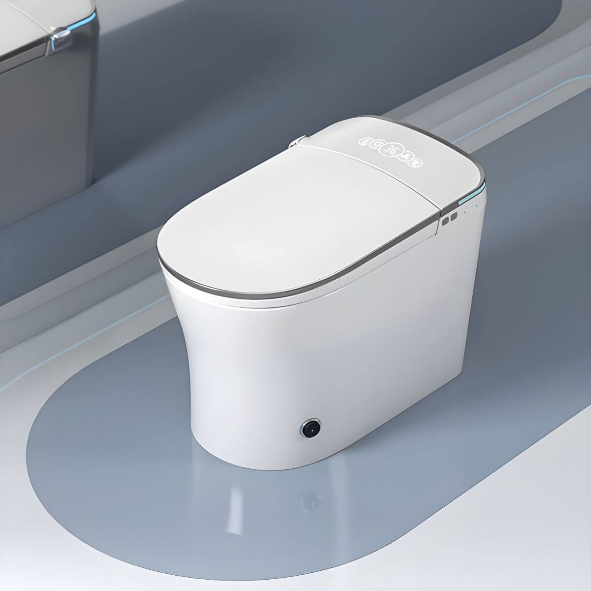 Heated seat feature on bidet