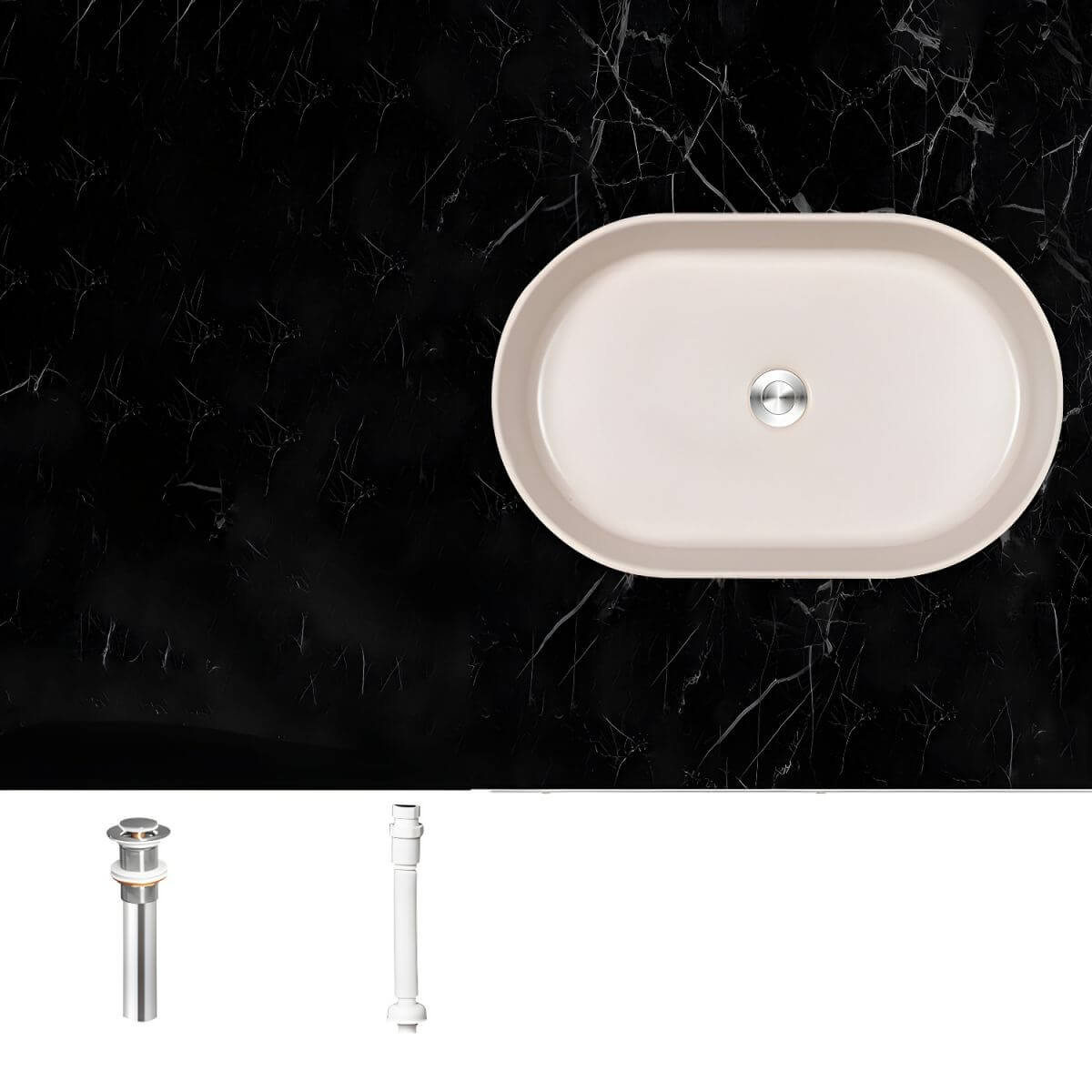 Sophisticated white vessel sink