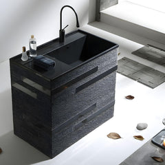 Overflow Console Sink in Black