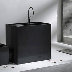 Overflow Console Sink in Black