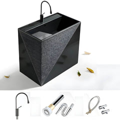 Matte Black Console Sink