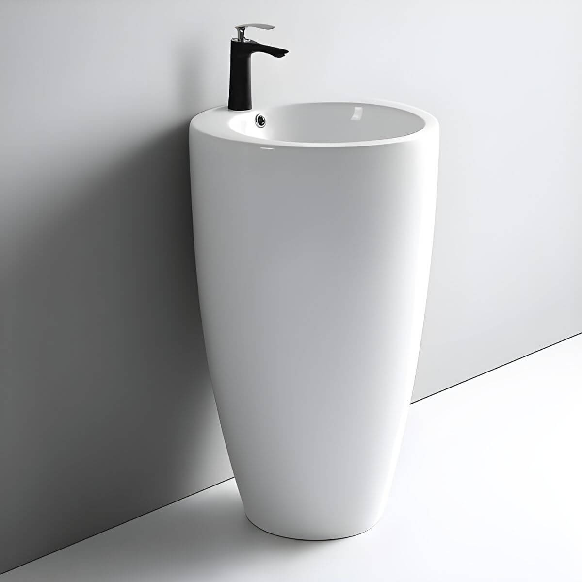 European style square bathroom sink