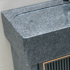 Modern design elements in console sink