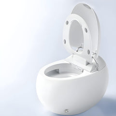 Elegant white vitreous china bidet