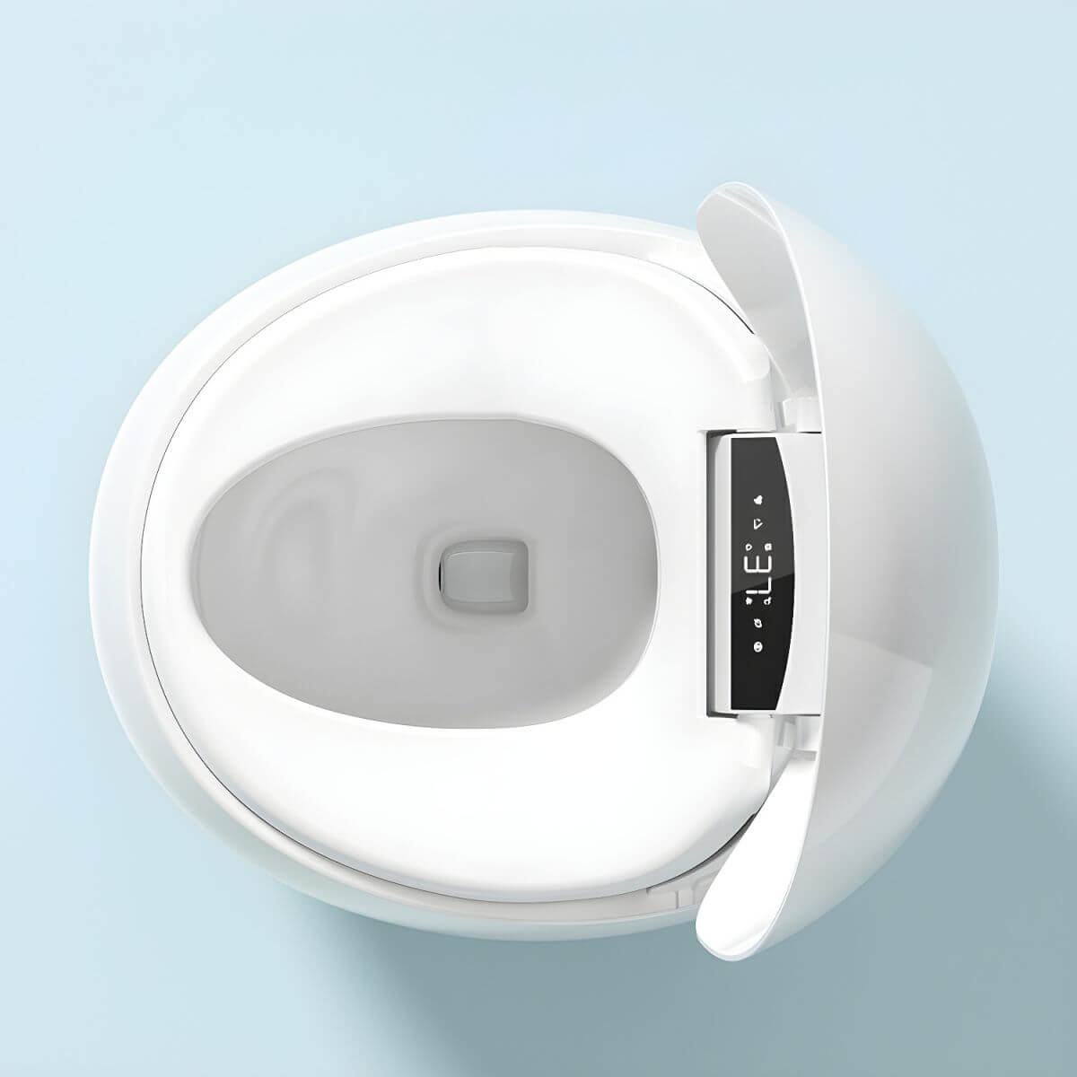 Heated seat feature of the round bidet