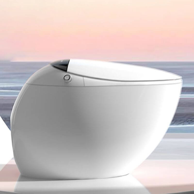 Antimicrobial finish bidet close-up