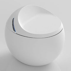 Advanced features of a round white bidet