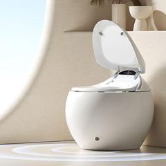 Stylish bathroom bidet in pristine white finish