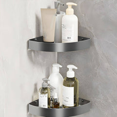 Rust-resistant metal bathroom shelves