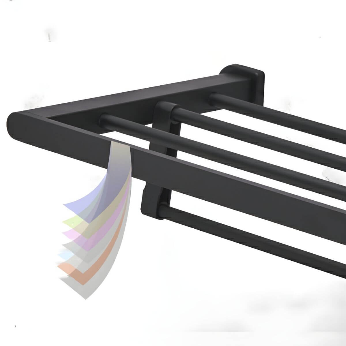 Black Towel Bar and Accessories