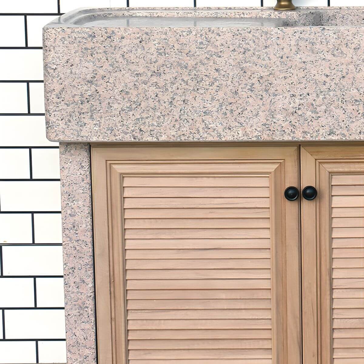 Contemporary Rectangular Sink with Console Installation