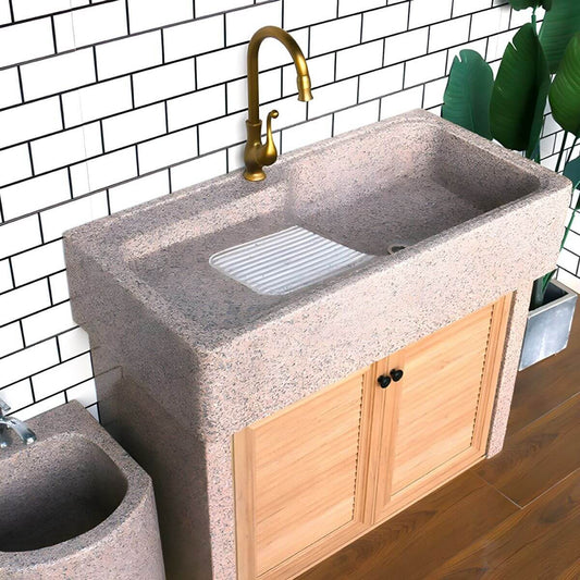 Shelving Included Console Sink modern design