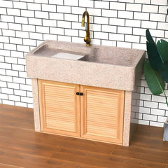 Elegant brown sink with modern features