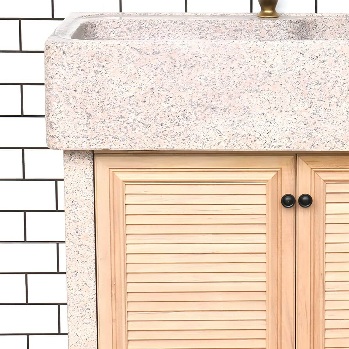 Elegant brown sink with modern features