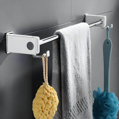 Four-piece bathroom accessory set displayed