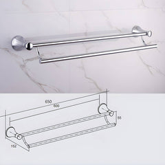 Mounted silver paper holder in bathroom